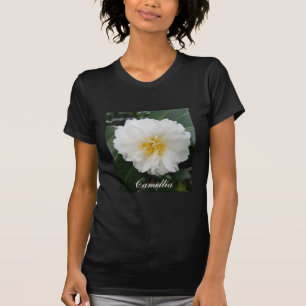 weiße Kamelie-Blume T-Shirt