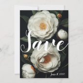 Weiße Kamelien auf dunklem Hintergrund (Vorderseite)