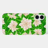 Weiße Kamelien und grüne Blätter Case-Mate iPhone Hülle (Rückseite (Horizontal))