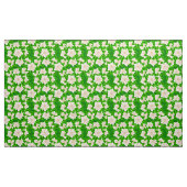 Weiße Kamelien und grüne Blätter Stoff (Yard (91,4 cm))