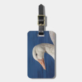 Weiße kanadische Gans Gepäckanhänger (Vorderseite vertikal)