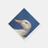 Weiße kanadische Gans Serviette (Ecke)