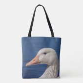 Weiße kanadische Gans Tasche (Rückseite)