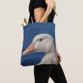 Weiße kanadische Gans Tasche (Von Nahem)
