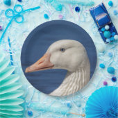 Weiße kanadische Gänse Pappteller (Party)