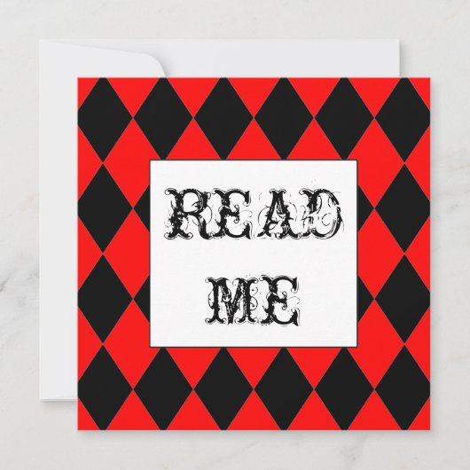 Weiße Kaninchen-Alice-Einladung Einladung (Vorderseite)