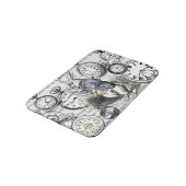 Weiße Kaninchen-Alice im Wunderland Badematte (Schrägansicht)