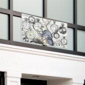 Weiße Kaninchen-Alice im Wunderland Banner (Äußeres Gebäude)