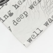 Weiße Kaninchen-Alice im Wunderland Fleecedecke (Ecke)