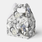 Weiße Kaninchen-Alice im Wunderland Geschenkschachtel (Rückseite)