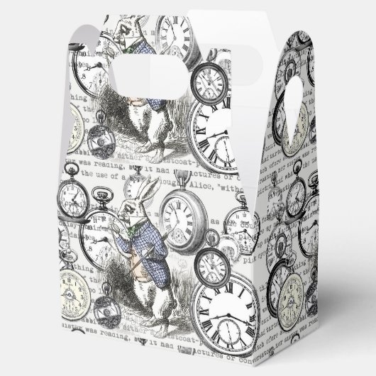 Weiße Kaninchen-Alice im Wunderland Geschenkschachtel (Geöffnet)