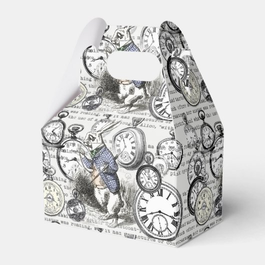Weiße Kaninchen-Alice im Wunderland Geschenkschachtel (Vorderseite)