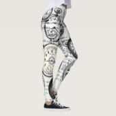 Weiße Kaninchen-Alice im Wunderland Leggings (Rechts)