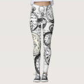 Weiße Kaninchen-Alice im Wunderland Leggings (Vorderseite)