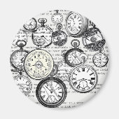 Weiße Kaninchen-Alice im Wunderland Magnet (Vorne)