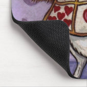 WEISSE KANINCHEN Alice im Wunderland-Mausunterlage Mousepad (Ecke)