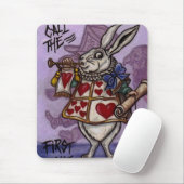 WEISSE KANINCHEN Alice im Wunderland-Mausunterlage Mousepad (Mit Mouse)