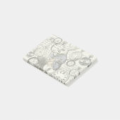 Weiße Kaninchen-Alice im Wunderland Post-it Klebezettel (angewinkelt)