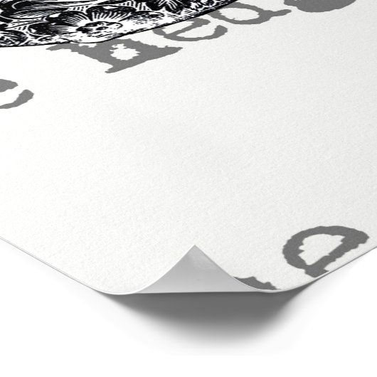 Weiße Kaninchen-Alice im Wunderland Poster (Ecke)