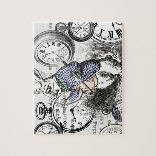 Weiße Kaninchen-Alice im Wunderland Puzzle (Vertikal)