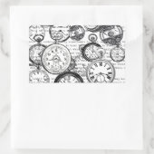 Weiße Kaninchen-Alice im Wunderland Rechteckiger Aufkleber (Tasche)