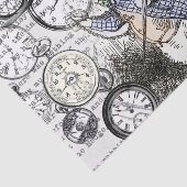 Weiße Kaninchen-Alice im Wunderland Seidenpapier (Ausschnitt)