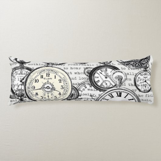 Weiße Kaninchen-Alice im Wunderland Seitenschläferkissen (Vorderseite)