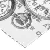 Weiße Kaninchen-Alice im Wunderland Tischdecke (Schrägansicht)