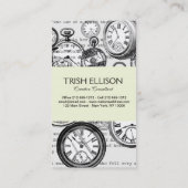 Weiße Kaninchen-Alice im Wunderland Visitenkarte (Rückseite)