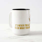 Weiße Kaninchen-Alice im Wunderland Zweifarbige Tasse (Vorderseite Links)