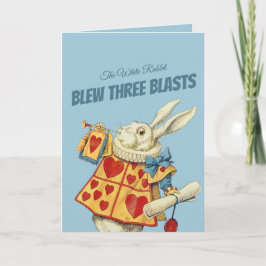 Weiße Kaninchen Farbe CC0676 Tenniel Valentine Feiertagskarte