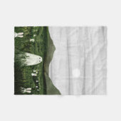 Weiße Kaninchen Fleecedecke (Vorderseite (Horizontal))