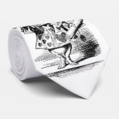 Weiße Kaninchen-Krawatte Krawatte (Gerollt)