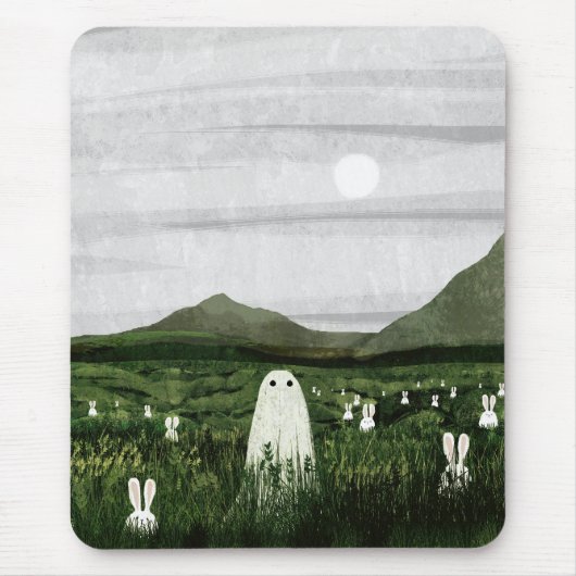Weiße Kaninchen Mousepad (Vorne)