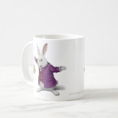 Weiße Kaninchen-Tasse Kaffeetasse (Vorderseite Links)