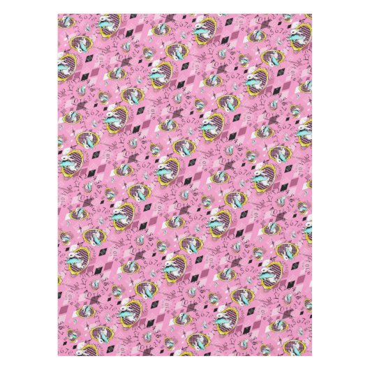 weiße Kaninchen-Tischdecke-Märchenlandtischdecke Tischdecke (Vorderseite)