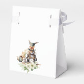 Weiße Kaninchen und Viktorianische Teacup-Maus Geschenkschachtel (Rückseite)