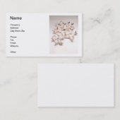 Weiße Kaninchen-Visitenkarte Visitenkarte (Vorne/Hinten)