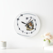Weiße Kaninchen-Wanduhr Große Wanduhr (Zuhause)