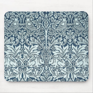 Weiße Kaninchen - William Morris Mousepad