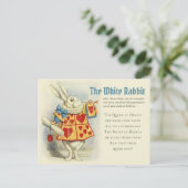 Weiße Kaninchenherald John Tenniel CC1125 Märchen Postkarte (Stehend Vorderseite)