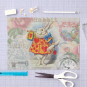 Weiße Kaninchenherzen Alice Klassiker Seidenpapier (Handwerk)