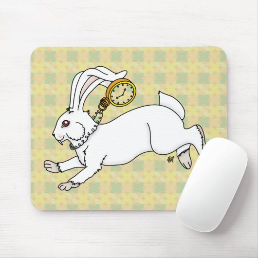 Weiße Kaninchenmousepad Mousepad (Mit Mouse)