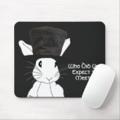 Weiße Kaninchenmuse Mousepad (Mit Mouse)