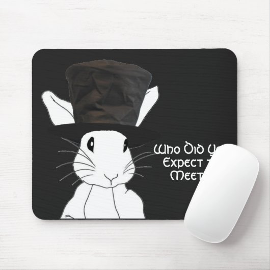 Weiße Kaninchenmuse Mousepad (Mit Mouse)