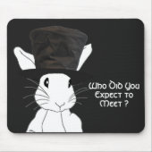 Weiße Kaninchenmuse Mousepad (Vorne)