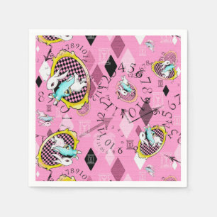 Weiße Kaninchenpapier-Cocktailservietten, Serviette
