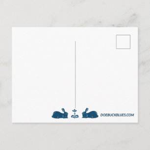Weiße Kaninchenpostkarte Postkarte