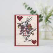 Weiße Kaninchenpostkarte Postkarte (Stehend Vorderseite)