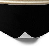 Weiße Kaninchenuhr Poster (Ecke)